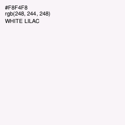 #F8F4F8 - White Lilac Color Image